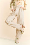 Drawstring Wide Leg Sweatpants