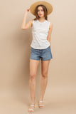 Striped Round Neck Tank