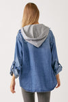 Hooded Denim Shirt