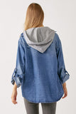 Hooded Denim Shirt