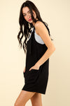 Tie Shoulder Front Pocket Romper