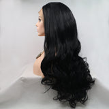 Lace Front Wigs Synthetic Long Wavy 24" 130% Density