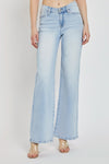 RISEN Full Size Wide Leg V Dipped Front Waist Jeans