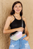 Festival Baby Sequin Front Single Zipper Fanny Pack