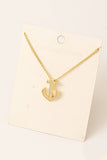 Anchor Pendant Alloy Necklace