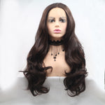 Lace Front Wigs Synthetic Long Wavy 24" 130% Density