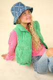 Zip Up Padded Corduroy Puffer Vest