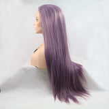 Lace Front Wigs Synthetic Long Straight 24" 130% Density