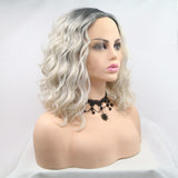 Lace Front Wigs Synthetic Mid-length Wavy 12" 130% Density