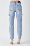 Distressed Slim Cropped Jeans