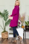 Open Front Cardigan with Pockets