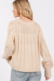 SAGE + FIG Cable-Knit Long Sleeve Sweater