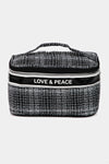 Love & Peace Striped Handle Bag