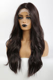 Lace Front Wigs Synthetic Long Wave 26" Heat Safe 150% Density in Brown