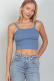 Cable Knit Seamless Cropped Cami