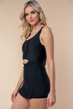 Tie Back Performance Knit Swim Dress