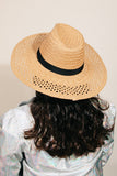 Basket Weave Straw Sun Hat