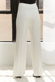 Tied Wide Leg Knit Pants