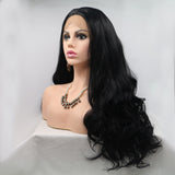 Lace Front Wigs Synthetic Long Wavy 24" 130% Density