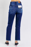 Judy Blue High Waist Rigid Magic Heavy Destroy Straight Jeans