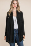 Open Front Long Sleeve Cardigan