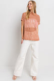 See Through Crochet Mock Neck Cover Up