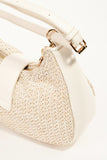 Straw Braid Hobo Bag