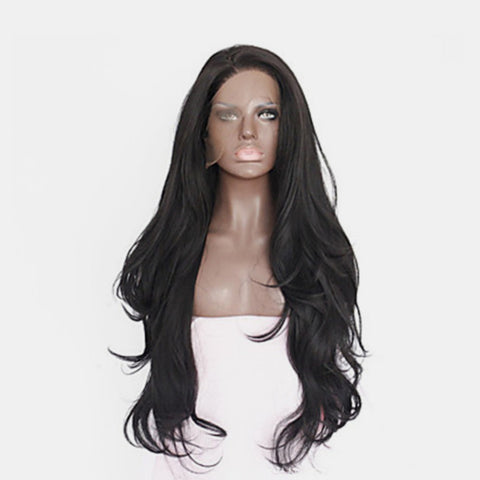 Lace Front Wigs Synthetic Long Wavy 24" 130% Density