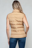 Zip Up Turtleneck Vest with Pockets