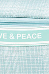 Love & Peace Striped Handle Bag