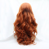 Lace Front Wigs Synthetic Long Wavy 24" 130% Density