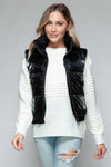 Fine Fur Lining Quilted Vest