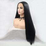 Lace Front Wigs Synthetic Long Straight 24" 130% Density