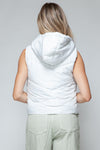 Zip Up Quilted Hooded Vest