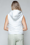 Zip Up Quilted Hooded Vest