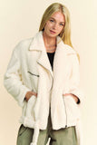 Faux Fur Zip Up Jacket