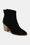 Suede Point Toe Ankle Booties