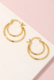 Pincatch Double Circle Hoop Earrings