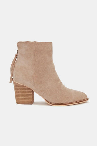 Suede Point Toe Ankle Booties