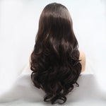 Lace Front Wigs Synthetic Long Wavy 24" 130% Density