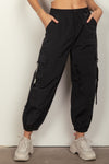 Elastic Waist Woven Cargo Pants