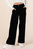 Corduroy Back Elastic Waist Pants