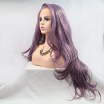 Lace Front Wigs Synthetic Long Wavy 24" 130% Density