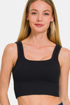 Ribbed Seamless Tank with Pads