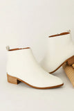 PU Leather Block Heel Boots