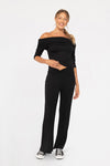 Cross Pleat Flare Pants