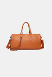 PU Leather Weekender Travel Duffle Bag