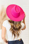 Flat Brim Fedora Fashion Hat