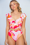 Floral Two Piece Swim Set