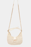 Straw Braid Hobo Bag